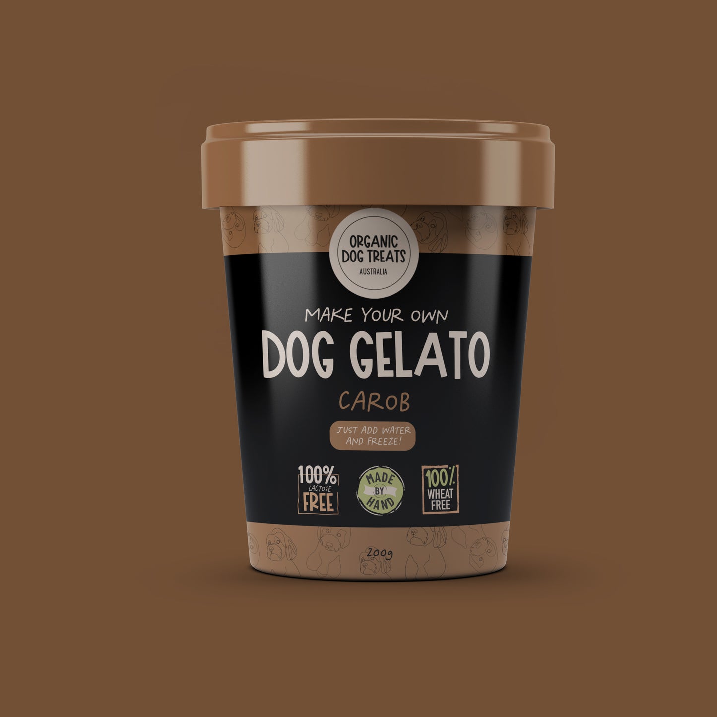100% Organic Dog Gelato Kit 🍦🐶 Carob, Peanut Butter and Vanilla Ice Cream Flavours