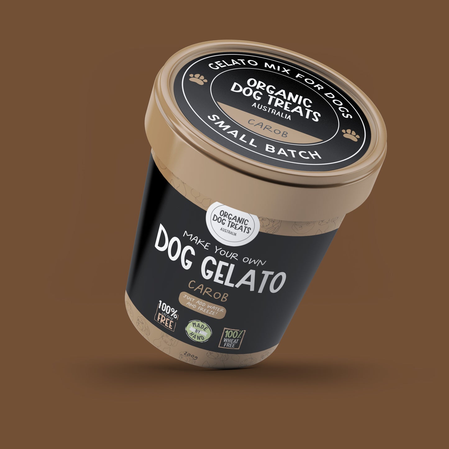 100% Organic Dog Gelato Kit 🍦🐶 Carob, Peanut Butter and Vanilla Ice Cream Flavours