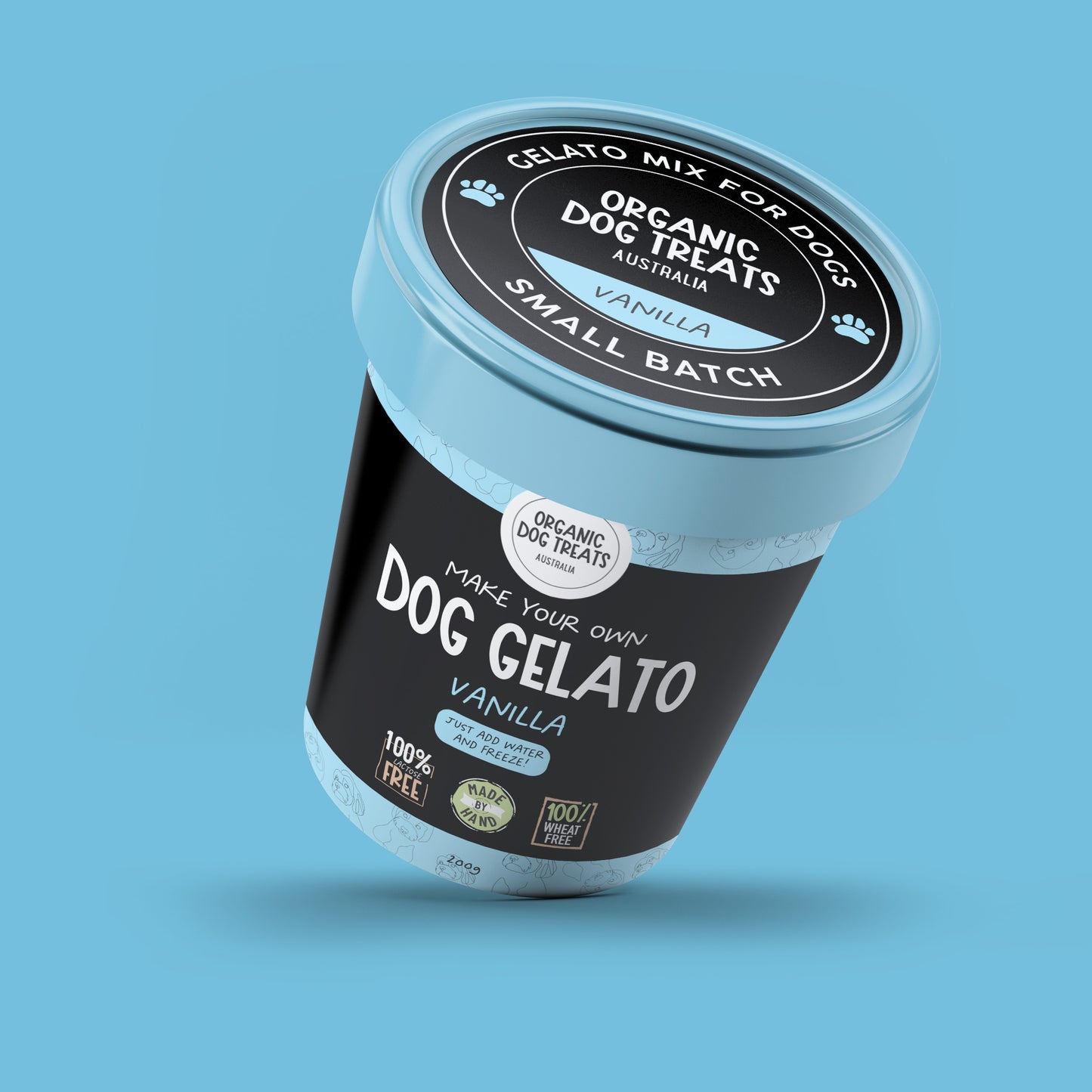 100% Organic Dog Gelato Kit 🍦🐶 Carob, Peanut Butter and Vanilla Ice Cream Flavours