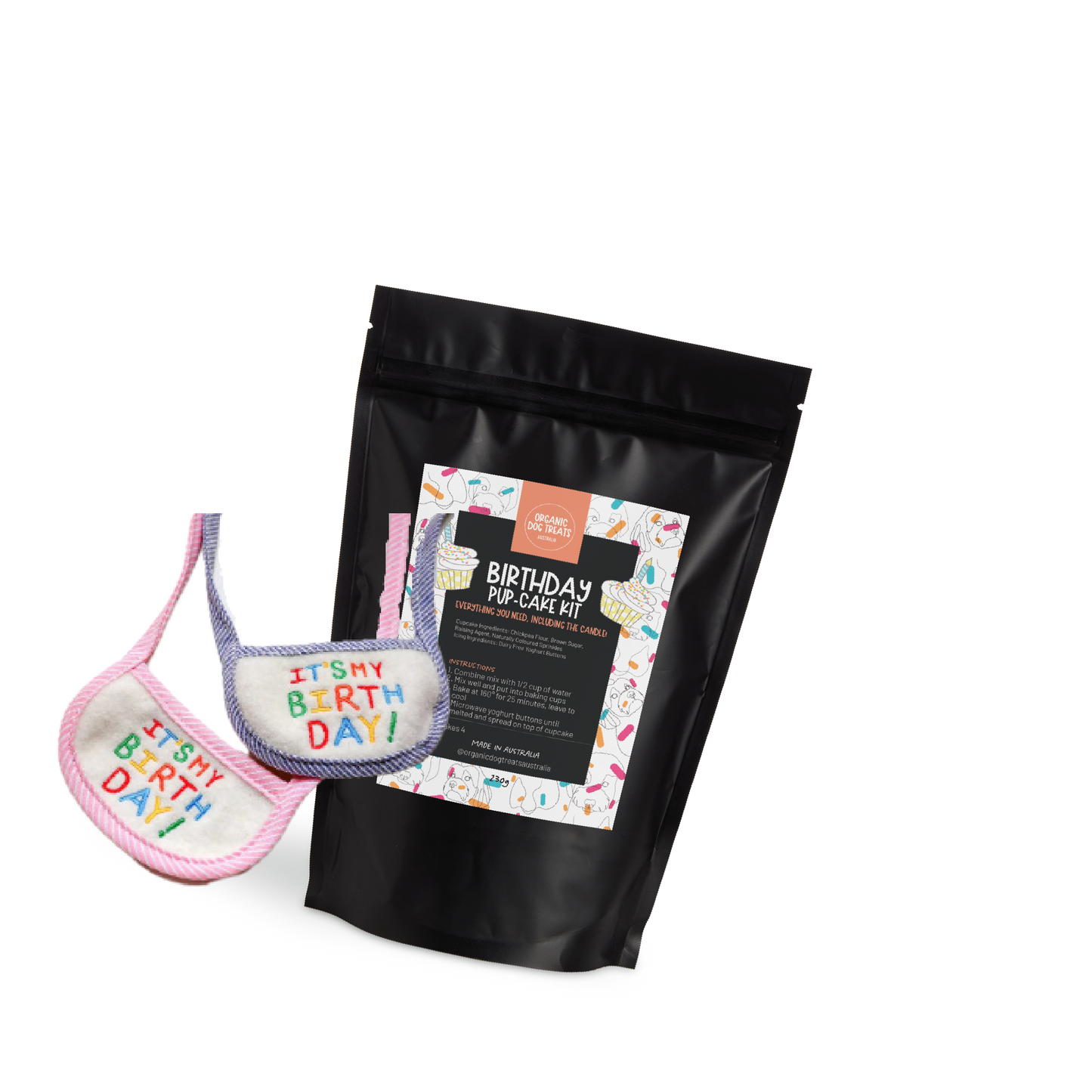 πΎππ₯³ Organic Birthday 'Pup-Cake' Cupcake Baking Kit - Everything You Need for Your Dogs Birthday