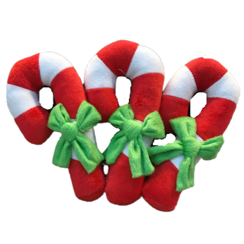 πΎππ
πΌπ Christmas Candy Cane Stuffed Plush Squeaky Dog Toy πΎππ
πΌπ