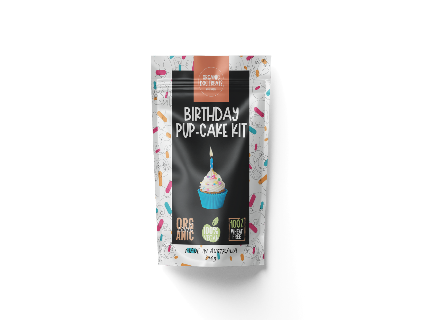 🐾🎂🥳 Organic Birthday 'Pup-Cake' Cupcake Baking Kit - Everything You Need for Your Dogs Birthday