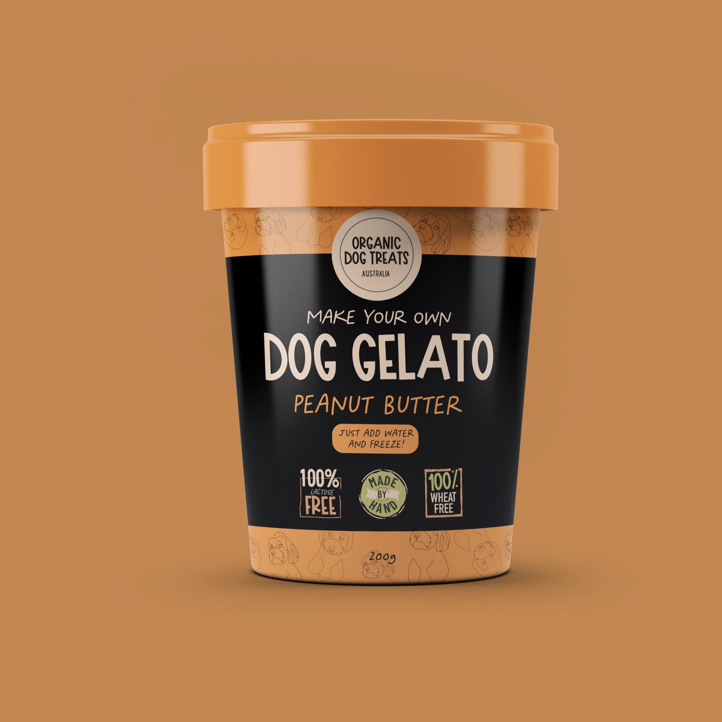 100% Organic Dog Gelato Kit  🍦🐶  Carob, Peanut Butter and Vanilla Ice Cream Flavours